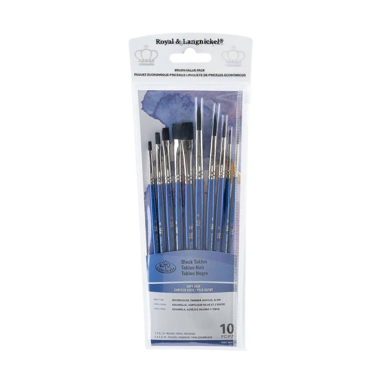 Royal & Langnickel RSET-9531 Black Taklon Paint Brush Value