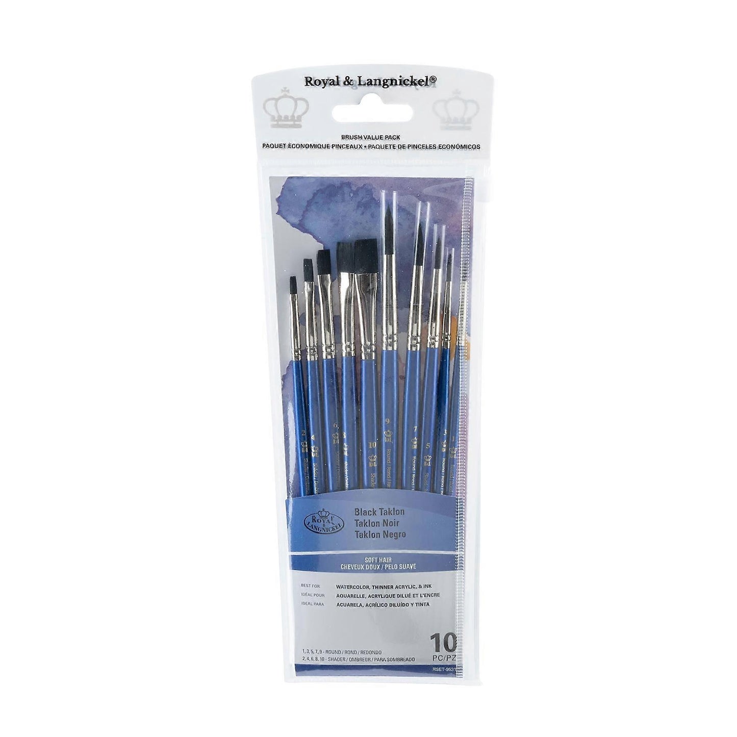 Royal & Langnickel RSET-9531 Black Taklon Paint Brush Value
