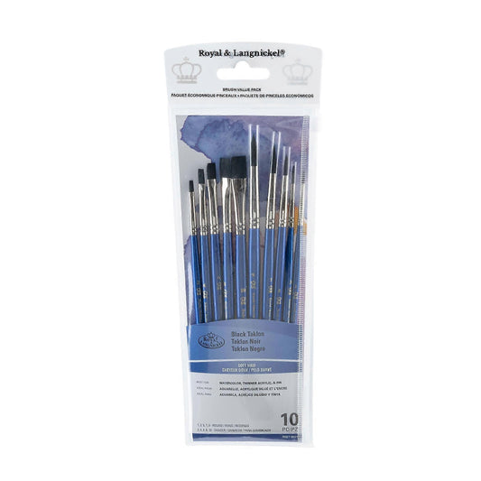 Royal & Langnickel RSET-9531 Black Taklon Paint Brush Value