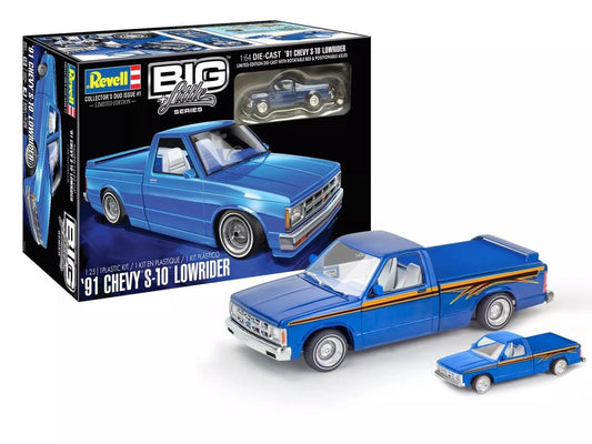 Revell 1/25 Big+Little 91' Chevy S-10 Lowrider Limited Edition Plastic Model Kit w/Die-Cast 91'