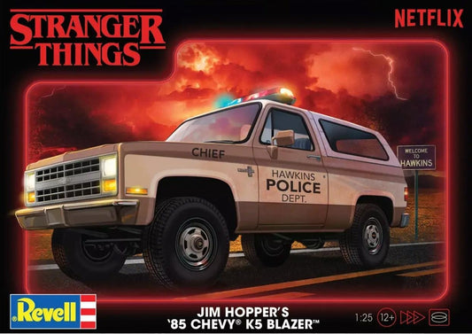 Revell 1/25 Stranger Things Jim Hopper's 1985 Chevrolet? K5 Blazer Plastic Model Kit
