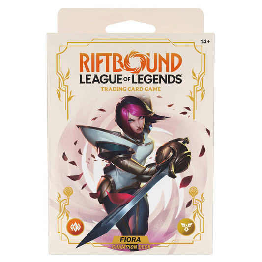 Riftbound: League of Legends Spiritforged Champion Deck: Fiora Display