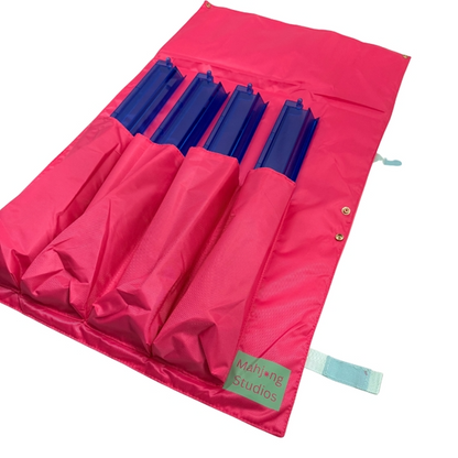 Roll with It - Rack Roller Bag - Mahjong Rack & Pusher Pink & Mint