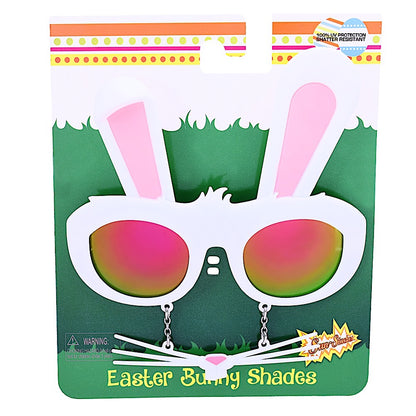 Easter Bunny Sunglasses with Whiskers | Sun-Staches