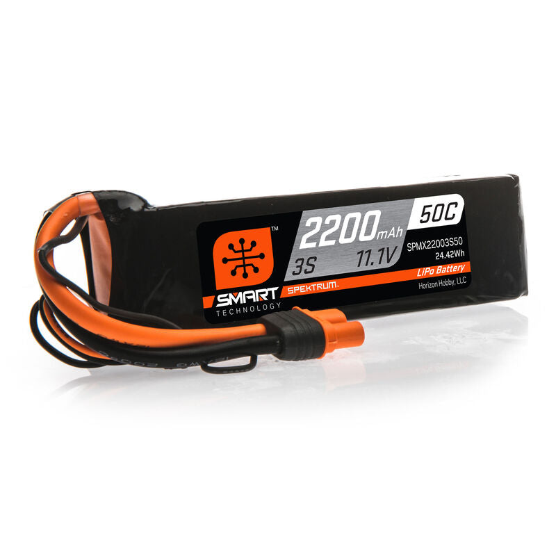 2200mAh 3S 11.1V 50C Smart LiPo Battery; IC3 - Air