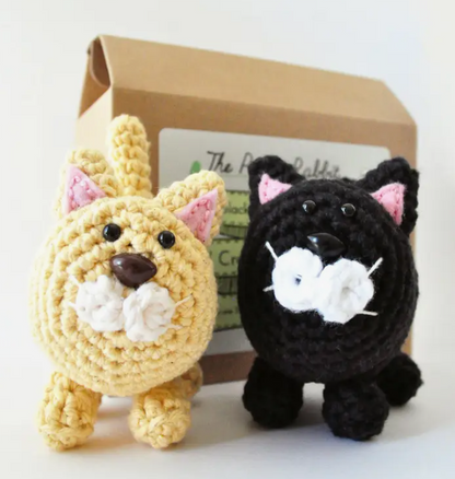 Cat DIY Crochet Kit | Gold and Cream
