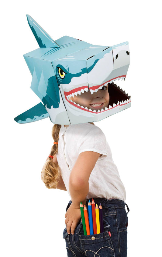 Shark 3D Mask Card Craft - T-3018