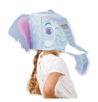 Elephant 3D Mask Card Craft - T-3052