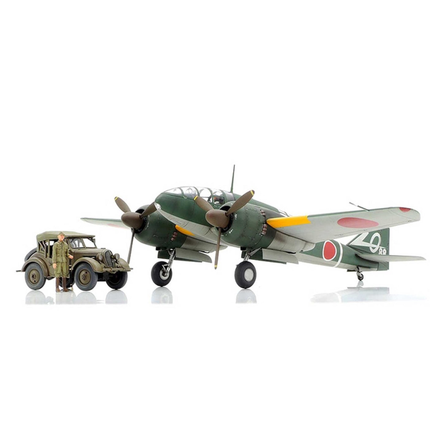 1/48 Mitsubishi Ki-46 III Type 100 & 4x4 Light Vehicle Kurogane Set LIMITED EDITION