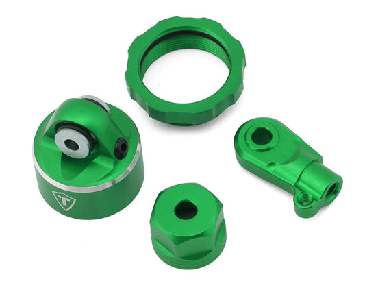 Treal Hobby Losi Promoto MX CNC Aluminum Shock Cap With Bottom Retainer Set (Green)