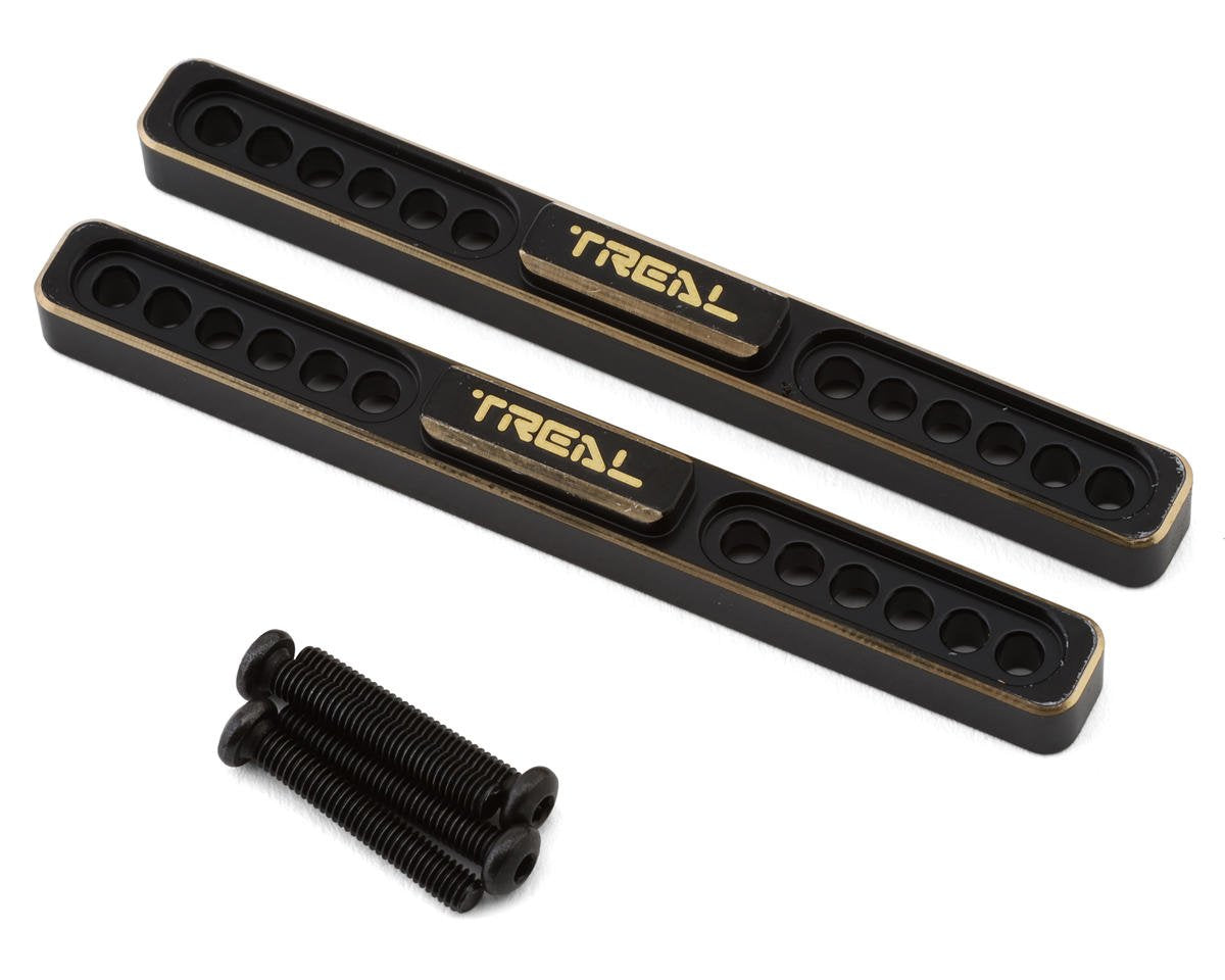 Treal Hobby TRX-4M CNC Brass Side Boulder Bars (Black) (2) (14.7g)