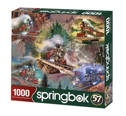 Thrilling Trains 1000 Piece Springbok