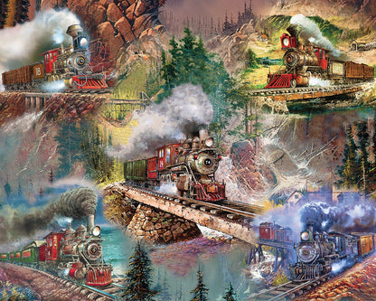 Thrilling Trains 1000 Piece Springbok