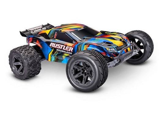 Traxxas Rustler 2WD Brushless — Yellow