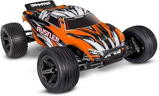 Traxxas Rustler 2WD XL-5 Stadium Truck with Battery and Charger - Orange