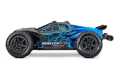 Traxxas Rustler 4X4 Brushless Blue