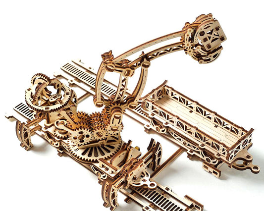 UGears Mechanical Town Rail Manipulator Wooden 3D Model