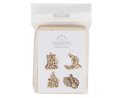 U-Fidget Gearsmas Wood 3D Model Set (4)