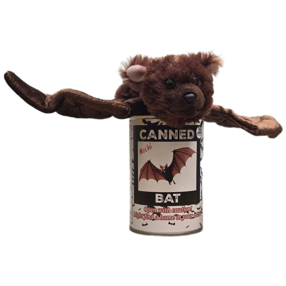 Mochi the Canned Bat | Stuffed Animal Plush in Can w/Jokes: Pop Top Lid