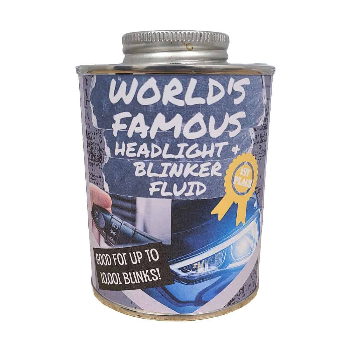 Canned Headlight & Blinker Fluid Funny Gag Gift Dirty Santa