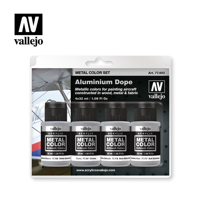 77.603 Aluminium Dope (4) Metal Set 32 ml.