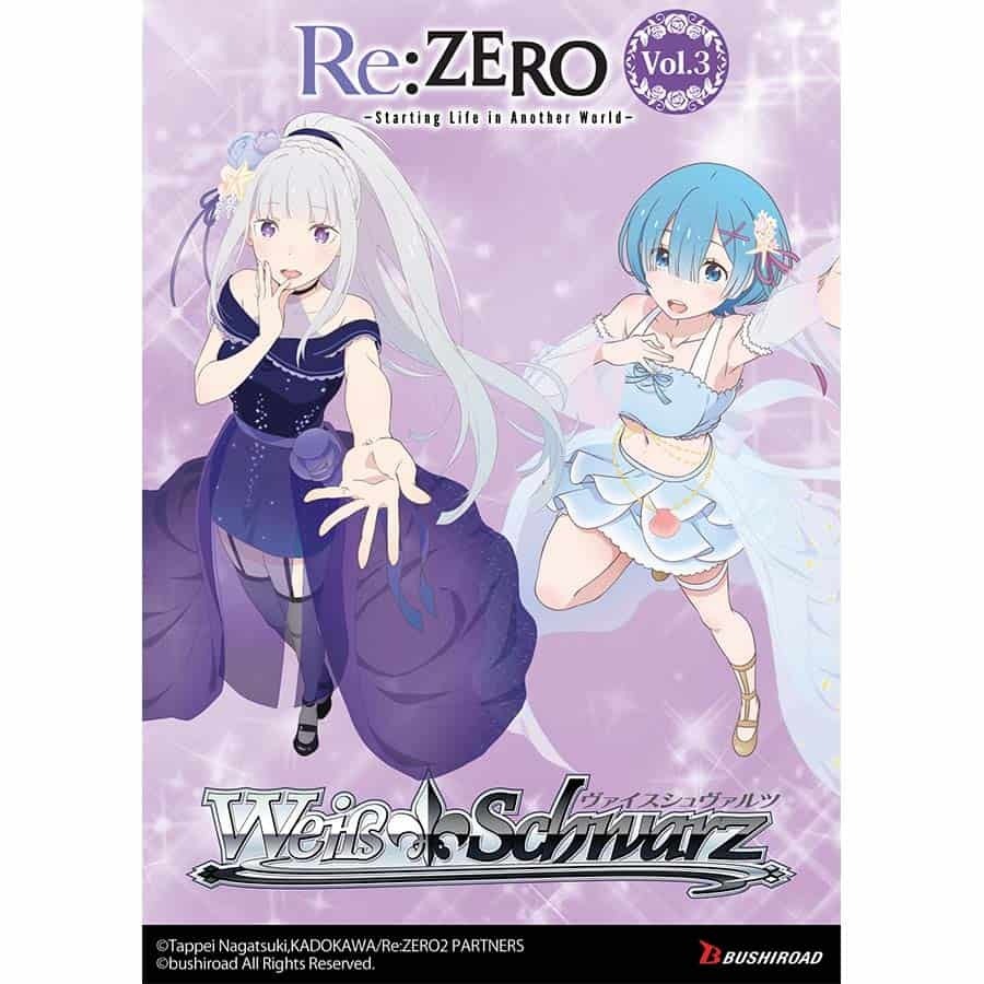 WEISS SCHWARZ: BOOSTER: RE:ZERO STARTING LIFE IN ANOTHER WORLD VOLUME 3 (12CT)