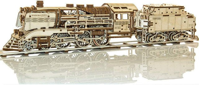 WOODENCITY: EXPRESS + TENDER WITH RAILS