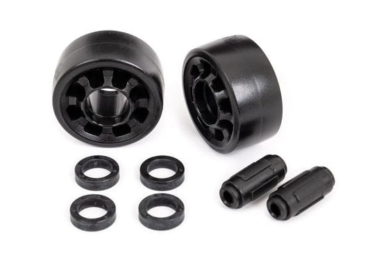 Wheels (2) (for #7776 wheelie bar) BLACK
