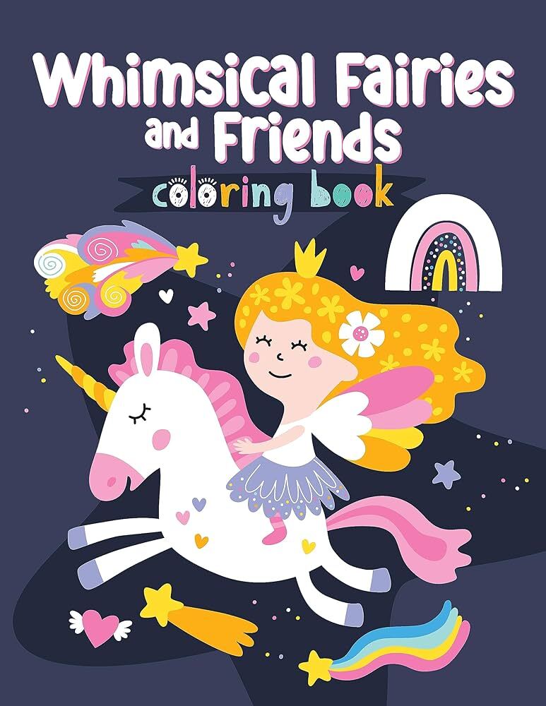 Whimsical Fairies & Friends Coloring