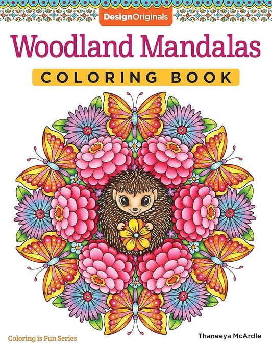 Woodland Mandalas Coloring Book - Adult Coloring Designs