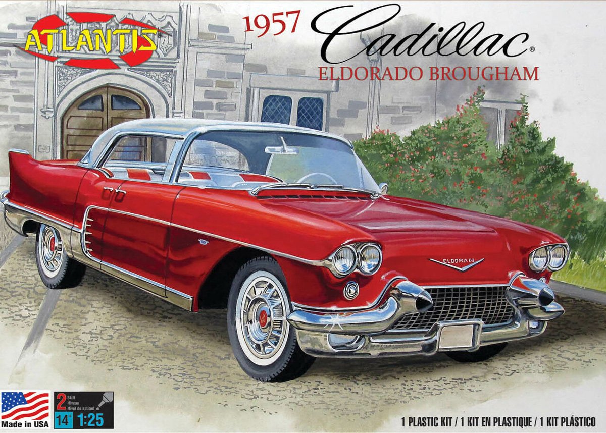 1/25 1957 Cadillac Eldorado Brougham Plastic Model Kit, Skill Level 2