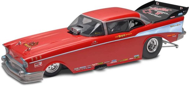 1/24 Tom McEwen '57 Chevy Funny Car Plastic Model Kit, Skill Level 2