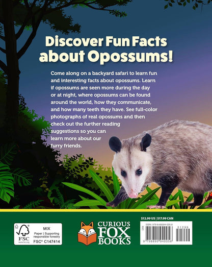 Fox Chapel Publishing - Kids' Backyard Safari: OPOSSUMS (HC) - Explore Their World!