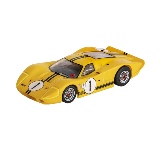Ford GT40 Mark IV #1 Sebring, Yellow, HO Scale Slot Car
