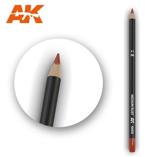 AK Weathering Pencils for Models: Medium Rust