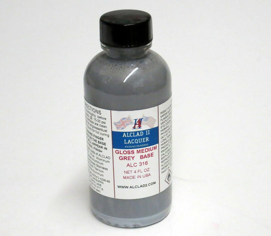 Gloss Medium Grey Base 4oz
