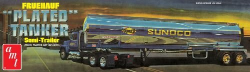 AMT1239 AMT FRUEHAUF PLATED TANKER TRAILER (SUNOCO) 1:25 SCALE MODEL