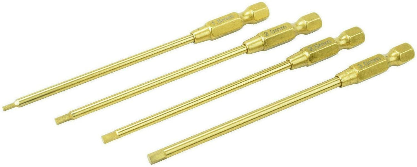 Apex RC Products 1.5 2 2.5 & 3mm Titanium Quick Change Allen Key Set #2739