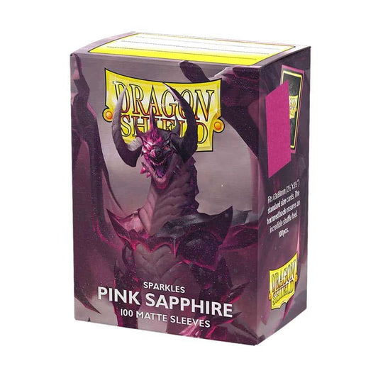 Dragon Shield Sleeves: Standard Matte - SPARKLES SERIES: PINK SAPPHIRE (100CT)