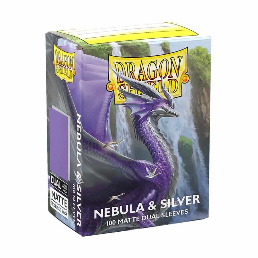 Dragon Shield Sleeves: Standard DUAL- Matte Yellow & Silver (100 ct.)