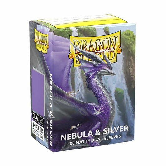Dragon Shield Sleeves: Standard DUAL- Matte Yellow & Silver (100 ct.)