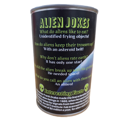 Canned Alien | Stuffed Plush | Funny Jokes Extraterrestrial: Pop Top Lid
