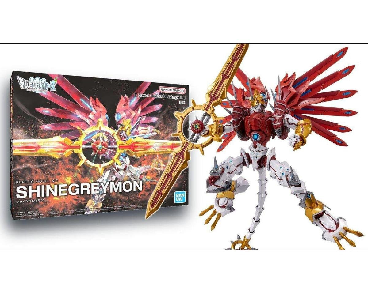 Shinegreymon "Digimon" Model Kit Bandai Figure-rise Standard Amplified