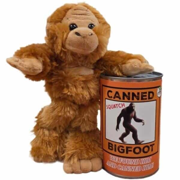 Canned Bigfoot | Stuffed Animal Plush | Funny Jokes Big Foot: Pop Top Lid