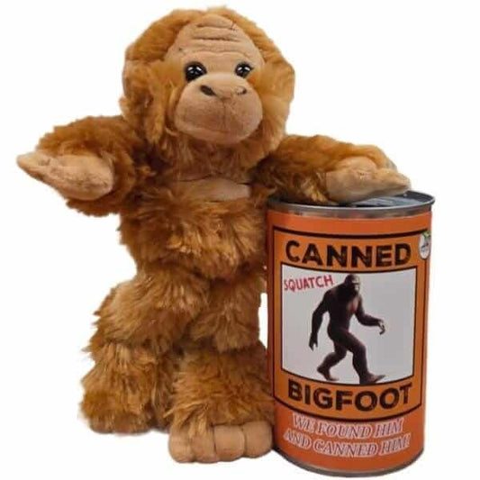 Canned Bigfoot | Stuffed Animal Plush | Funny Jokes Big Foot: Pop Top Lid