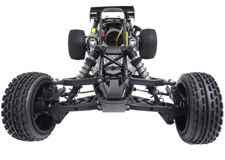 1/5 Rovan 305A Gas Petrol Buggy Ready To Run RTR 30.5cc HPI Baja 5B SS King Motor Compatible with PERFORMANCE PIPE! (Black with Grey Flame)
