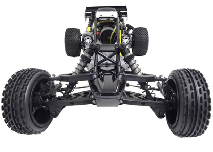 1/5 Rovan 305A Gas Petrol Buggy Ready To Run RTR 30.5cc HPI Baja 5B SS King Motor Compatible with PERFORMANCE PIPE! (Black with Grey Flame)