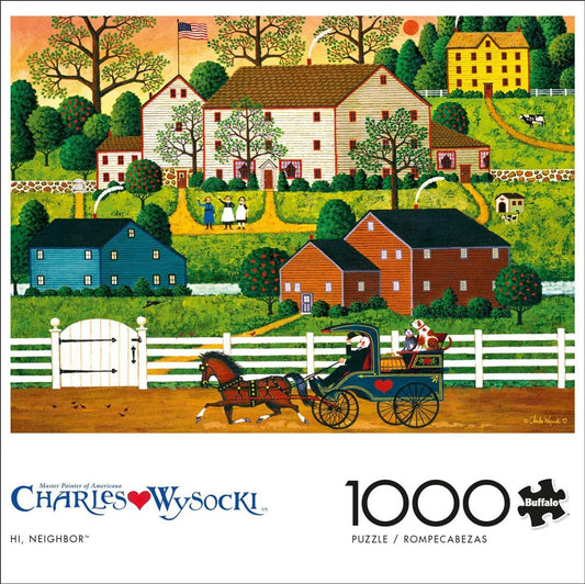 Charles Wysocki: Hi, Neighbor! 1000 Piece Jigsaw Puzzle