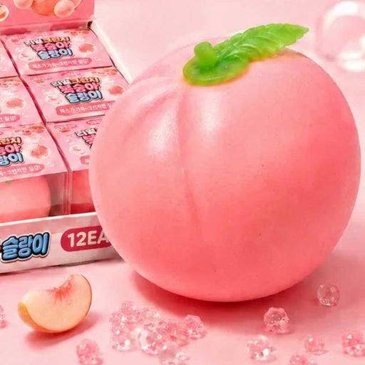 K-Wonderland - Peach Crunch Squishy – Soft & Stretchy ASMR Fidget
