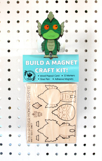 Pheasant & Needham Home Decor & Crafts - DIY Build a River Monster Magnet Kit CRAFT KIT MYTHICAL